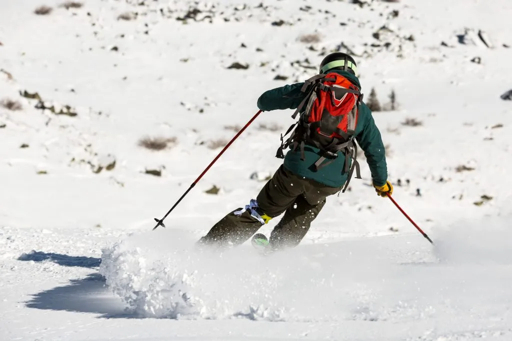 Skifahren als Trittbrettfahrer